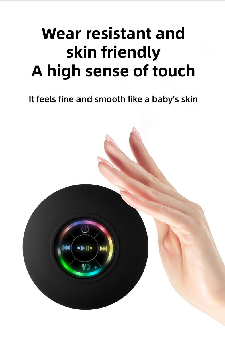 Loa tắm bluetooth chống thấm nước di động với cốc hút và đèn LED 3D Subero Subwwerer Color: Pink Woofer Size/Full-Range Size: Other Set Type: Speaker