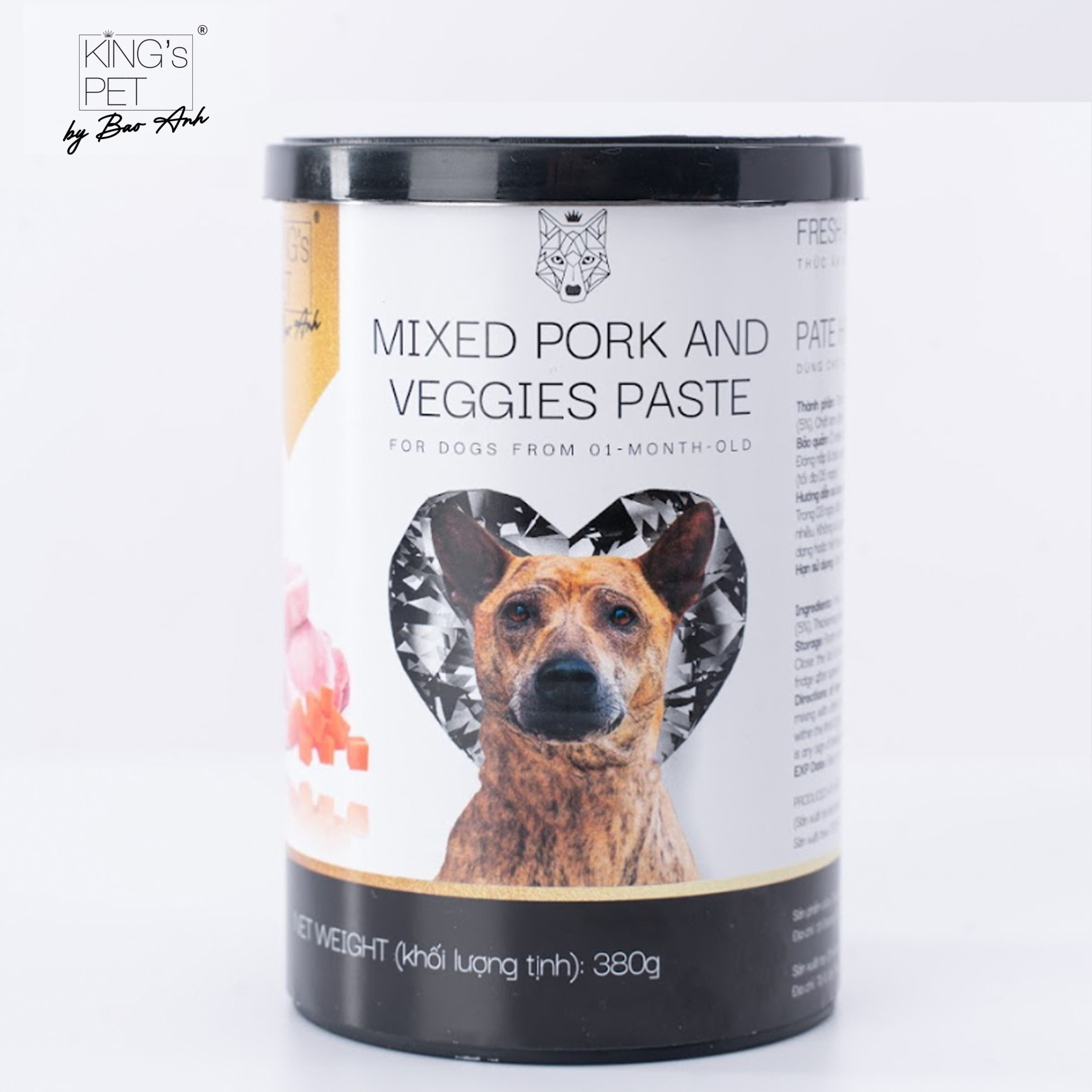 Hình ảnh Pate King's Pet By Bao Anh dành cho chó mèo lon 380g - Mie Petshop