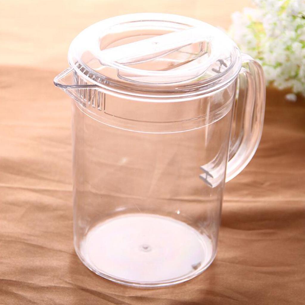 2Pack Of Acrylic Pitcher With Lid For Water, Tea, Lemonade, Milk Storage 2L