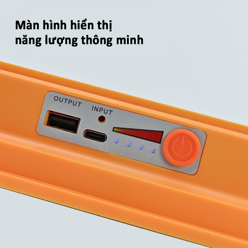 Đèn năng lượng mặt trời di động, đèn cắm trại du lịch ngoài trời , đèn 9 ô  - K1649