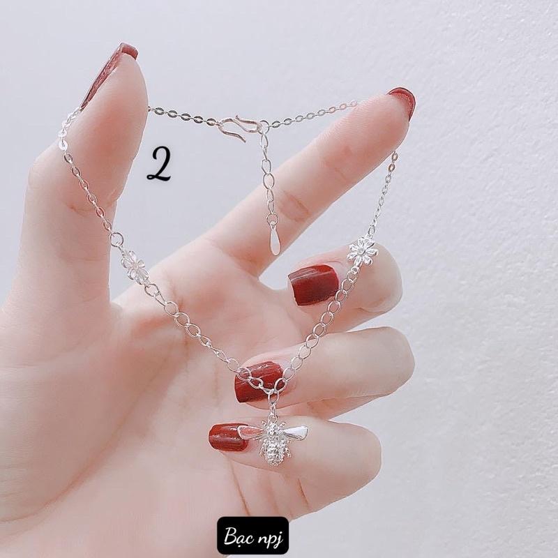 Lắc chân Bạc Ta , Các mẫu lắc chân ️ XINH XẮN ️ cho nữ -Bạc Npj