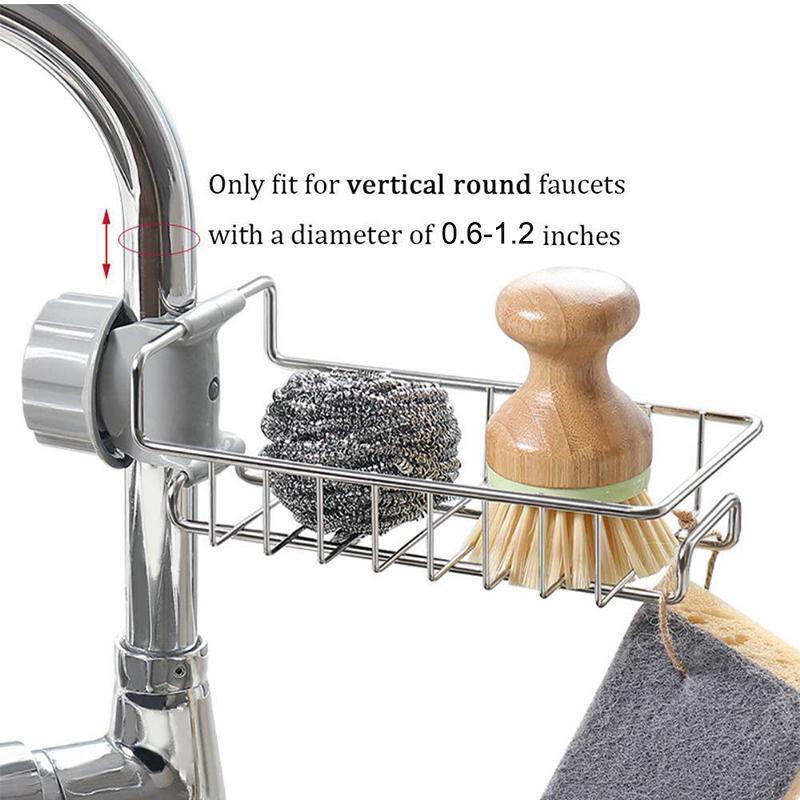 Kệ inox cài vòi rửa bát