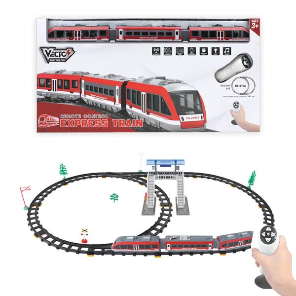 Đồ Chơi Lắp Ráp Đường Ray Và Tàu Tốc Hành Điều Khiển Từ Xa - Vecto VT2811Y