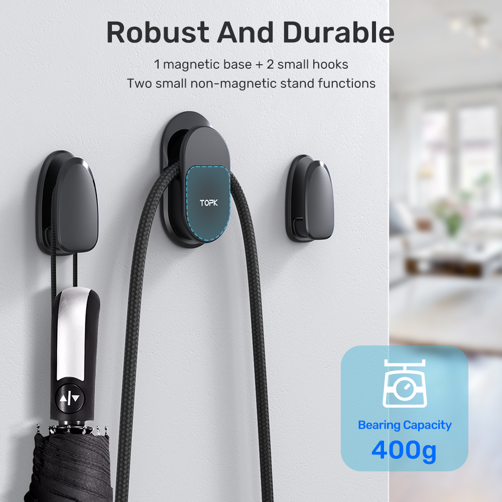 Giá Để Điện Thoại Từ Tính Mini TOPK D28 Giá Đỡ Điện Thoại Di Động Mini Gắn Nam Châm Cho Realme VIVO OPPO Xiaomi Huawei SAMSUNG iPhone - Hàng chính hãng