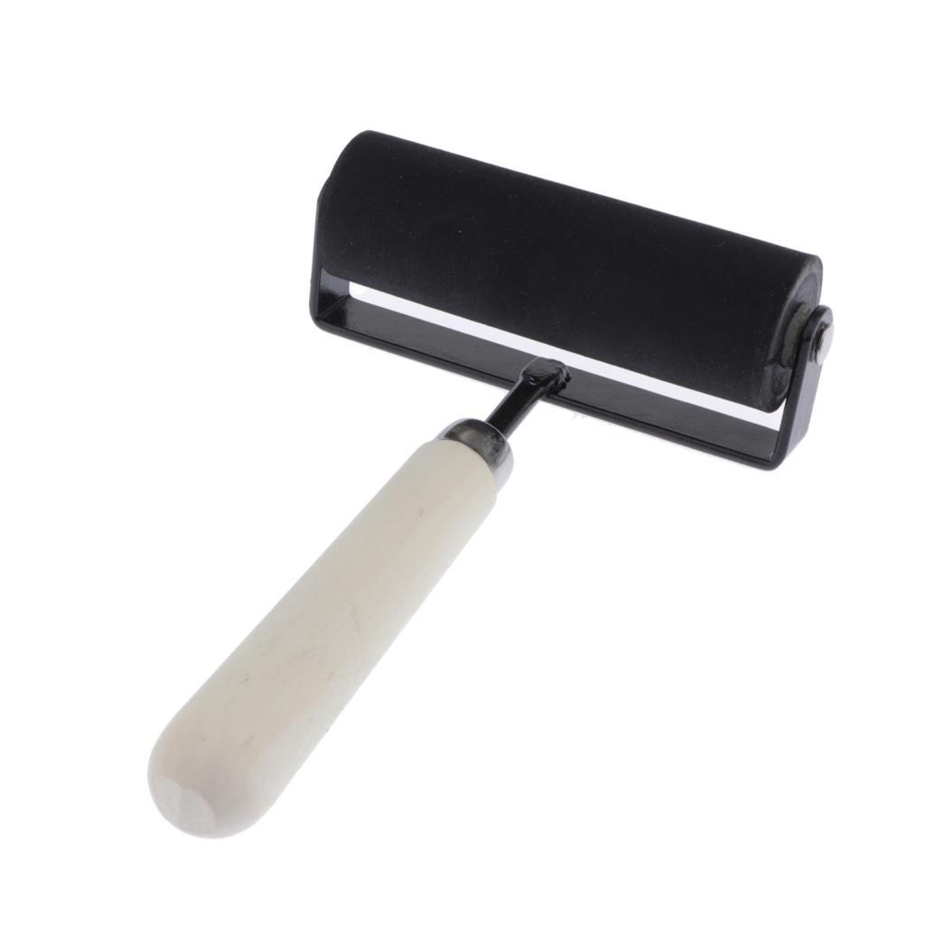 Rubber Brayer Roller for Printing Inks Oil Painting Art Clay Stamping 4in