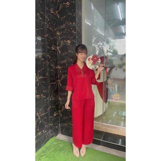 ĐỒ LAM ĐI CHÙA  Mẫu Lụa - Tơ phối Gấm Cao Cấp