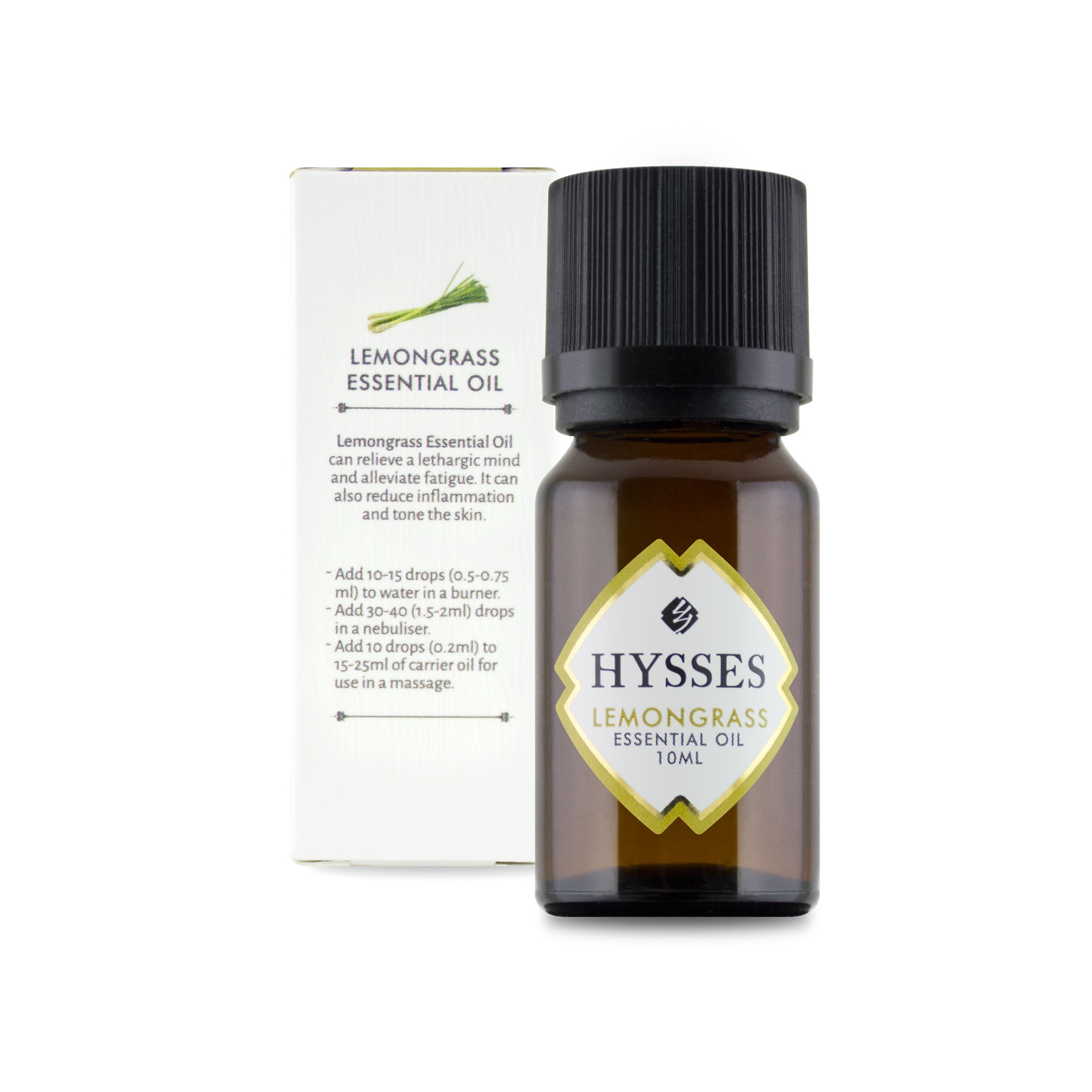 Tinh Dầu Sả Chanh Hữu Cơ Tự Nhiên Cao Cấp Hysses Lemongrass Essential Oil Giúp Khử Mùi, Chống Cảm Cúm, Kháng Khuẩn, Xua Đuổi Côn Trùng, An Toàn Cho Trẻ