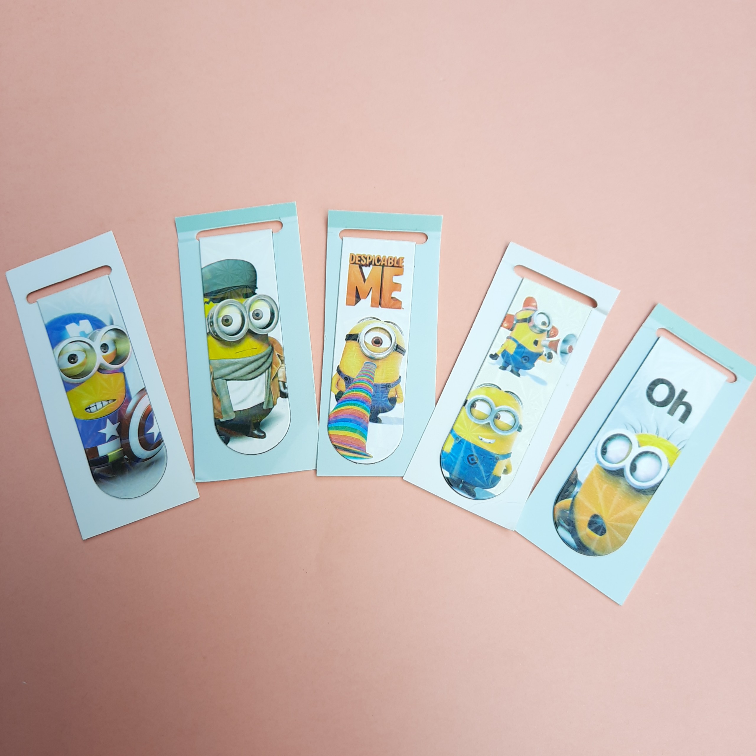 Combo 5 Bookmark Nam Châm Đánh Dấu Sách - Minions (Mẫu Ngẫu Nhiên)