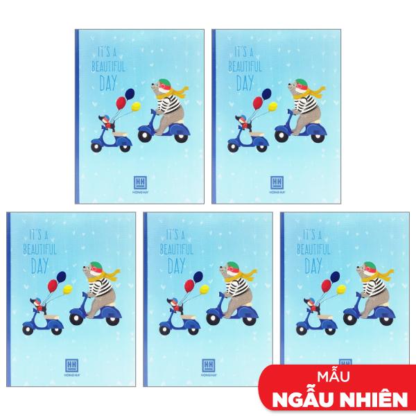 Combo 5 Vở Class Dreaming Bear - 4 Ly Ngang 96 Trang ĐL 70g/m2 - Hồng Hà