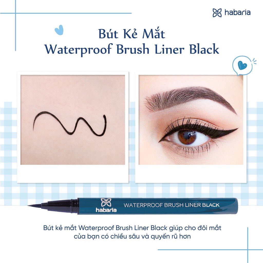 Dạ Kẻ Mắt Habaria Waterproof Brush Liner