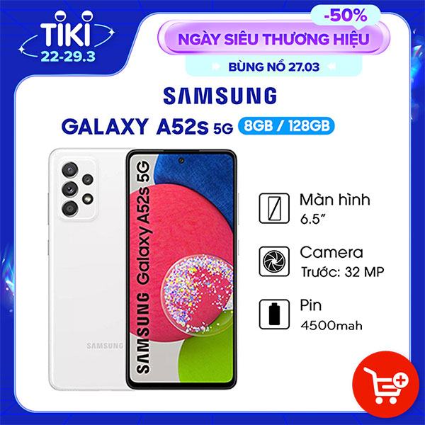 Điện Thoại Samsung Galaxy A52s 5G (8GB/128GB) - Hàng chính hãng - ĐÃ KÍCH HOẠT BẢO HÀNH ĐIỆN TỬ