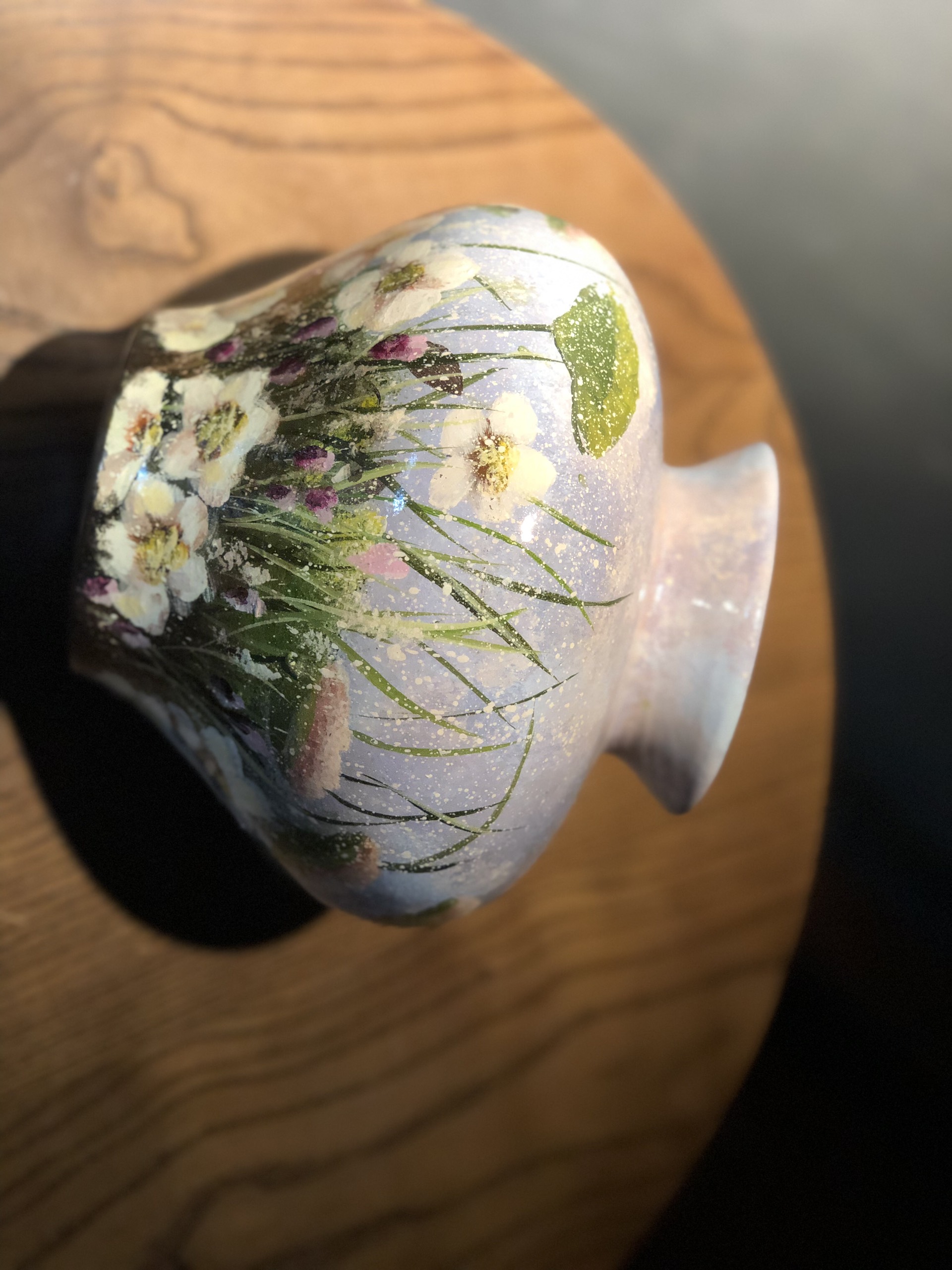 LỌ HOA VẼ TAY SƠN MÀI MANG PHONG CÁCH VẼ 3D
