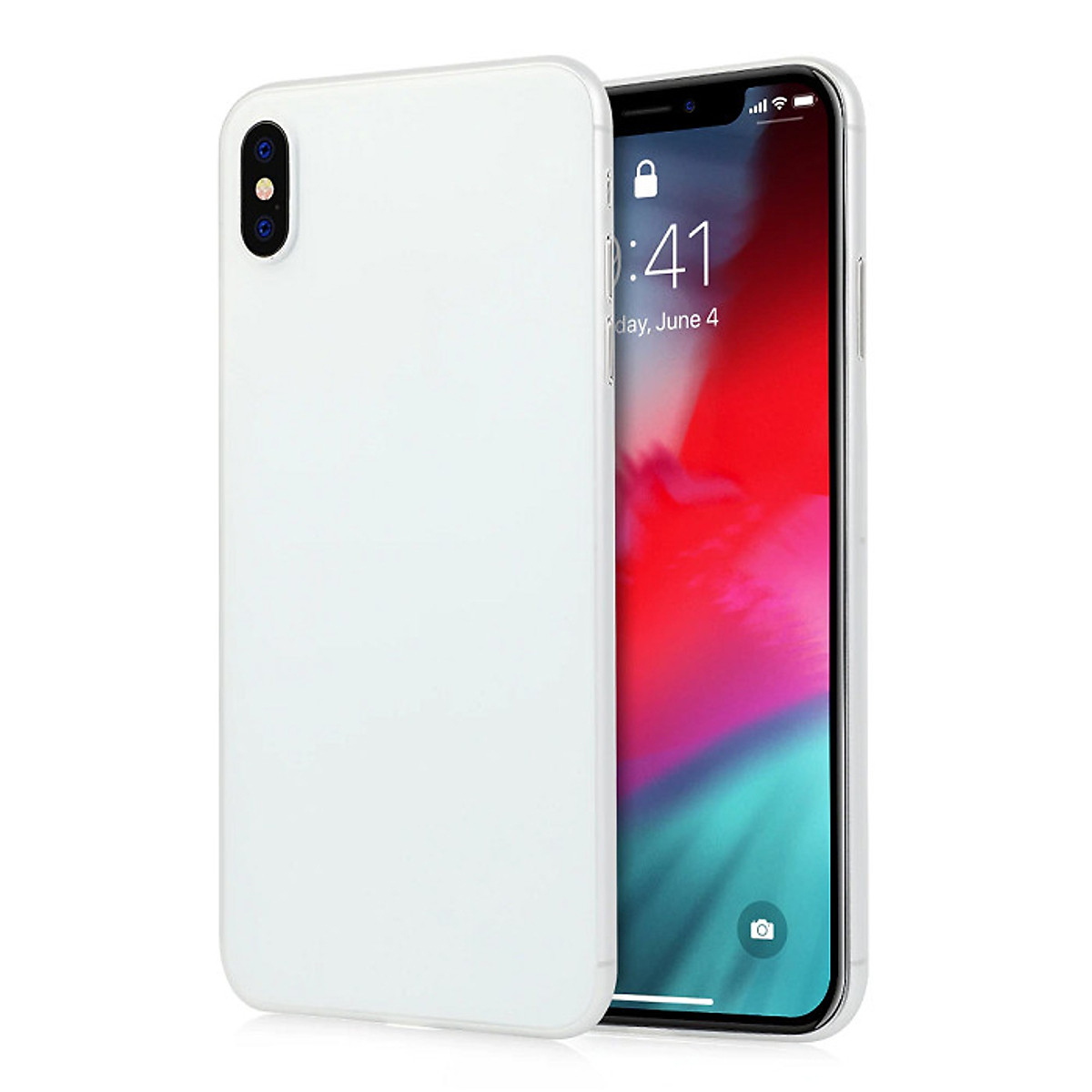 Ốp lưng nhám siêu mỏng 0.3mm cho iPhone X / XS hiệu Memumi có gờ bảo vệ camera - Hàng nhập khẩu