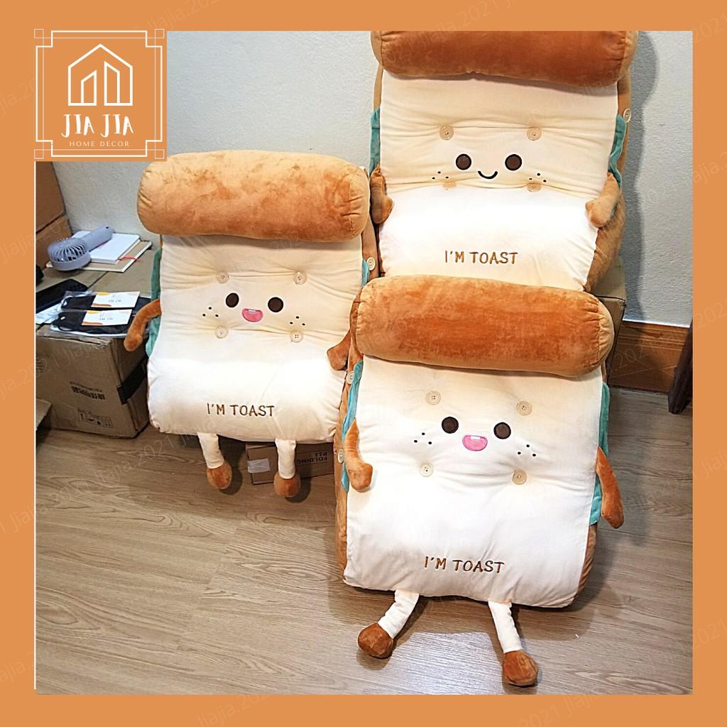 Gối tựa lưng bánh mỳ đầu giường chống nhức mỏi - Nệm tựa I'm toast- Đệm lưng tatami thay đổi kiểu dáng