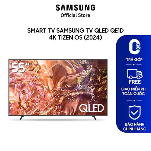 Samsung TV QLED QE1D 4K Tizen OS Smart TV (2024) - Hàng chính hãng