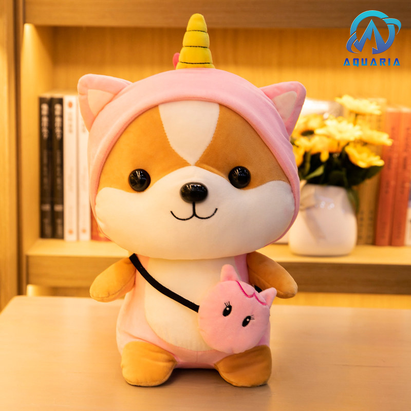 Thú Bông Chó Shiba Hóa Trang Cosplay Ngộ Nghĩnh 25cm Quà Tặng Siêu Dễ Thương