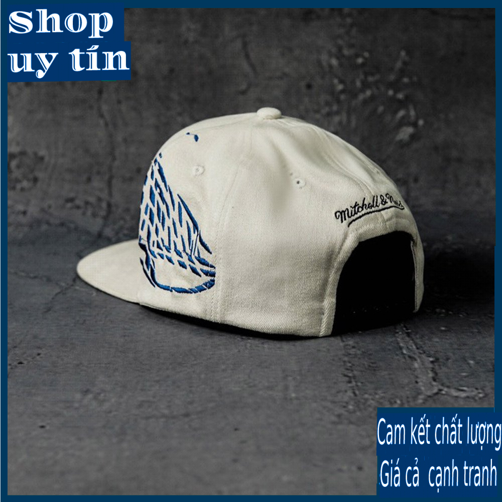 Freeship - MŨ NÓN KẾT LƯỠI TRAI SNAPBACK TRẮNG ĐỎ  THỜI TRANG NAM NỮ CHẤT LƯỢNG CAO CẤP