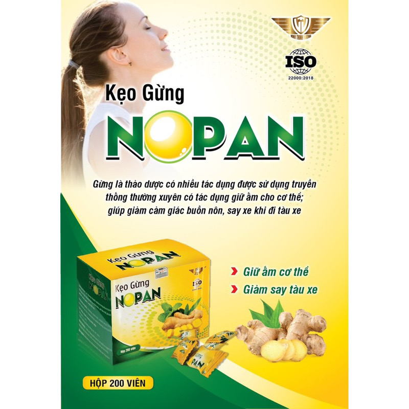 Kẹo Gừng Nopan- hộp 200 viên