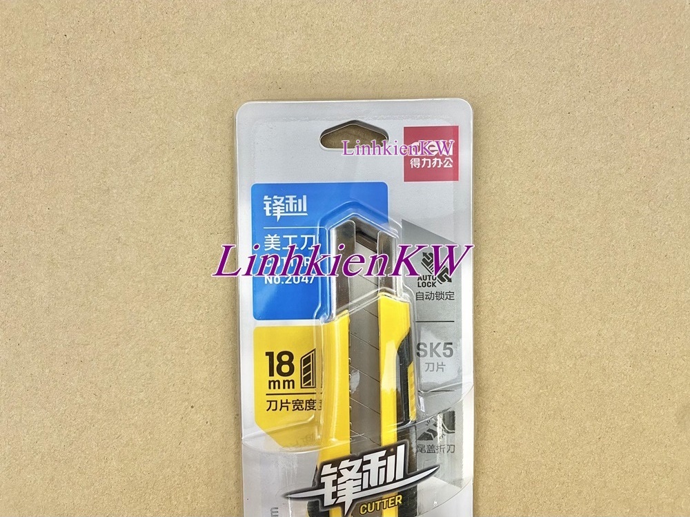 Dao rọc giấy SK5 18mm Delii mới chính gốc!