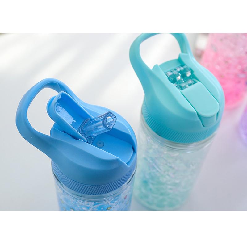 Di Động Nước Thời Trang Kỳ Lân Băng Cốc Thể Thao Mùa Hè Uống Nước Ép Cà Phê Có Ống Hút Rò Rỉ Chống Drinkware Bé Gái quà Tặng
