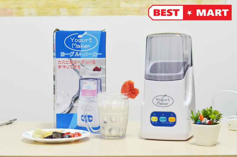 Máy Làm sữa Chua 3 Nút Tự Động Yogurt Maker Nhật - Làm Sữa Chua Tại Nhà Đơn Giản - Hàng Chính Hãng MINIIN