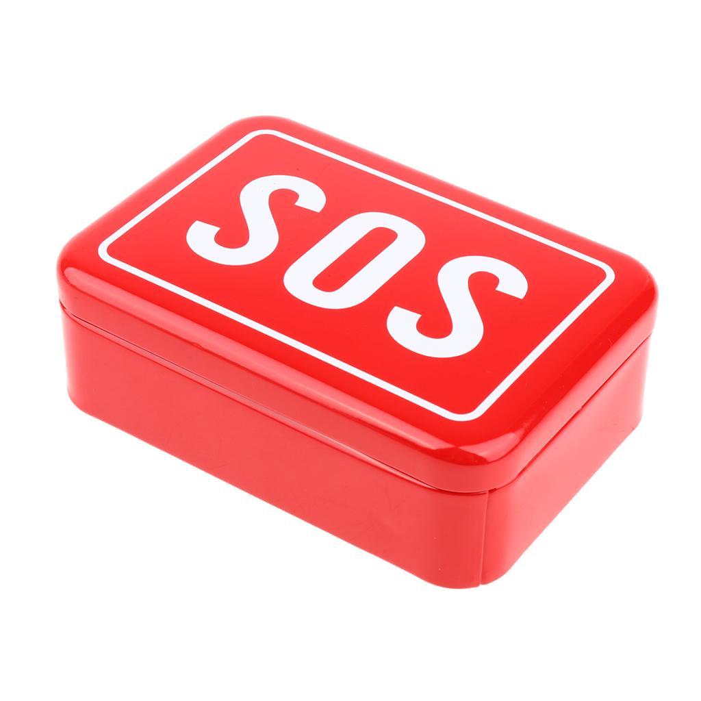 Outdoor Tool Box Organizer Camping Hiking Climbing Tool Storage Carry Case Red Color