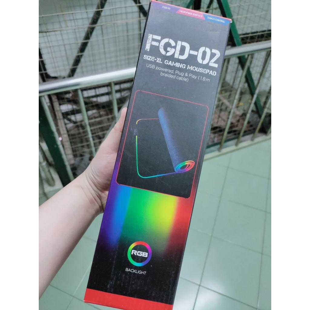 THẢM LÓT CHUỘT và BÀN PHÍM tích hợp Led FGD-02 chống nước cực đẹp