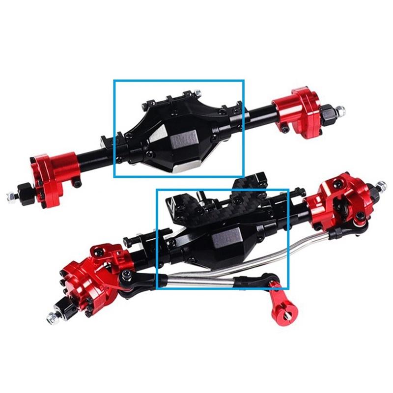 Vỏ bọc trục bánh răng trước/sau bằng kim loại cho xe điều khiển từ xa 1/10 Crawler Axial SCX10 I II 90046