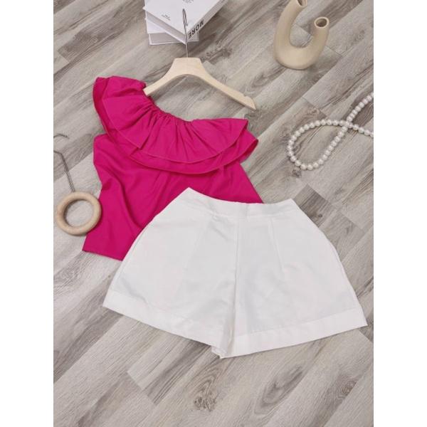 SET LỆCH VAI BÈO HỒNG