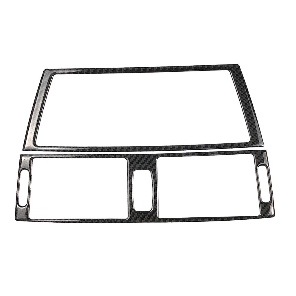 Carbon Fiber Car Air Condition Outlet CD Panel Frame For BMW E70 E71 X5 X6