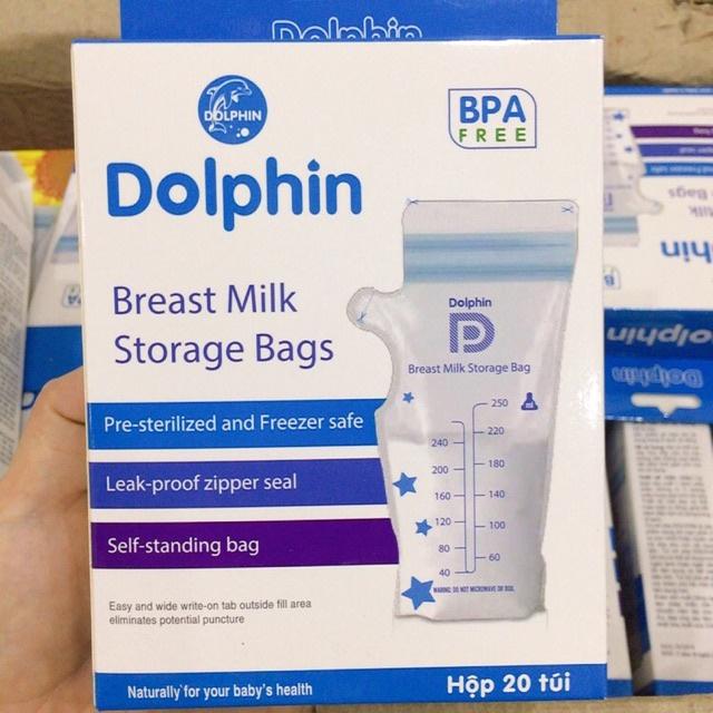 Túi trữ sữa mẹ Dolphin (20 túi/hộp) 250ml - DP052