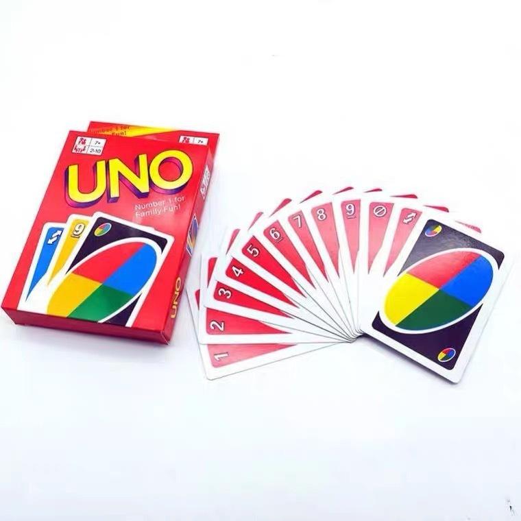 (11 LOẠI) Bộ bài trò chơi Uno Cơ Bản Uno Classic, Wild, Skip Bo, Flip, Phase 10, DOS, BTS, Harry Porter,Super Mario,Uno