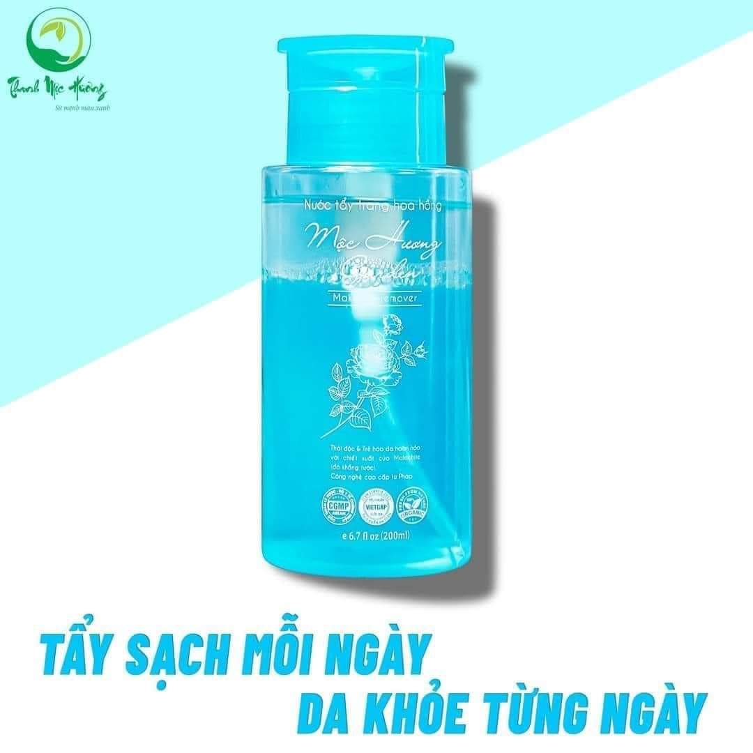 Nước tẩy trang hoa hồng Mộc Hương Garden Thanh Mộc Hương 200ml