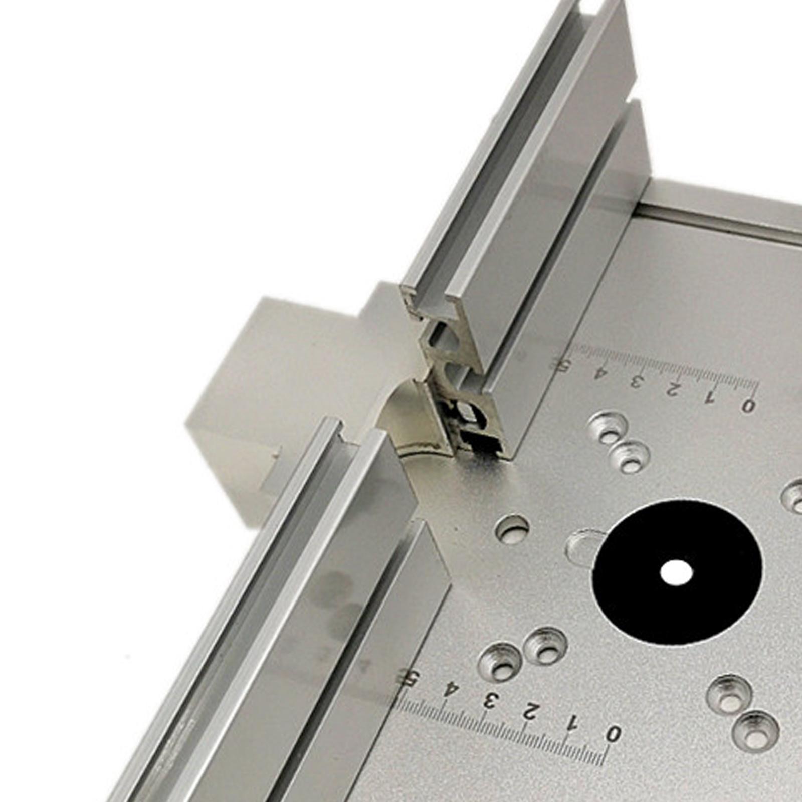 Router Table Insert Plate W/ Miter Gauge Fence Sliding Brackets Trimmer Tools for Trimming Machine
