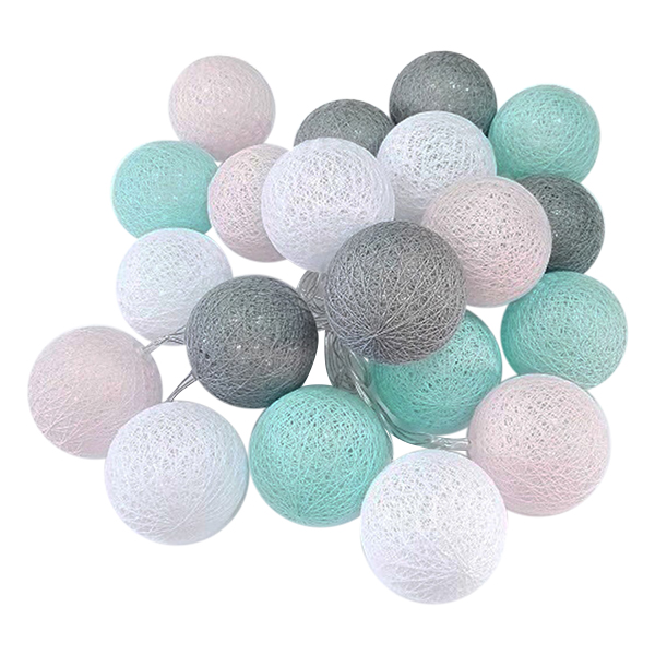 Đèn Coton Ball 20 Bóng - Nhiều Màu