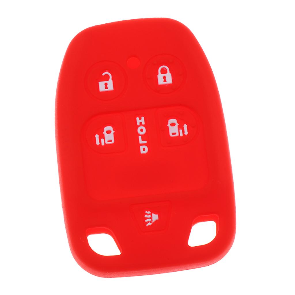 Car Key Fob Protector Silicone Case Cover 6 Buttons for