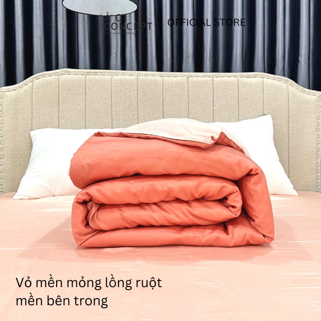 Vỏ Mền Lồng Ruột Lụa Tencel Hàn Quốc Cao Cấp Hoa Văn Nhiều Màu Kích Thước 1M6 Đến 2M4