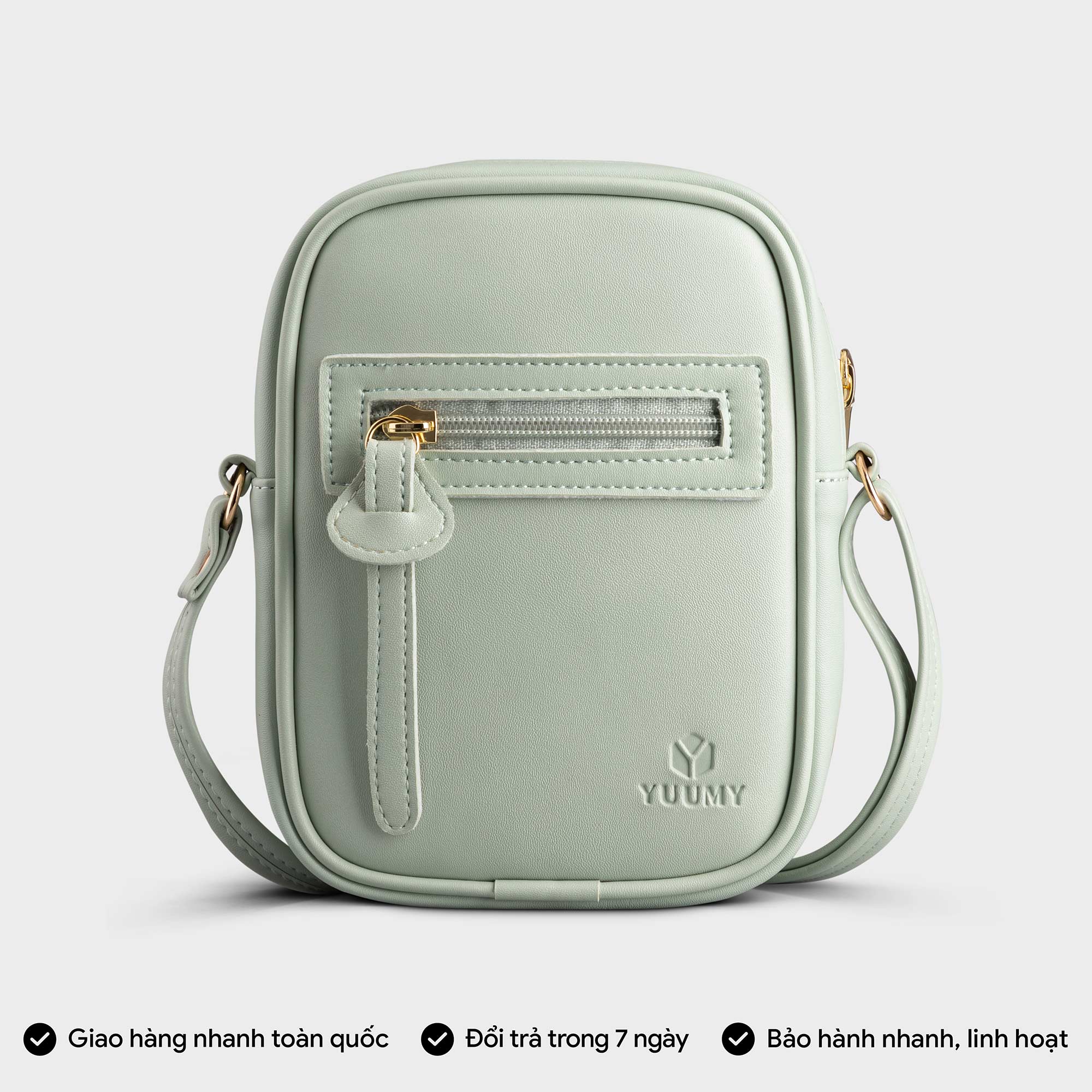 Túi Yuumy ( Thời trang nữ đi chơi size 13 - Túi đeo chéo da Seasand YN132 )