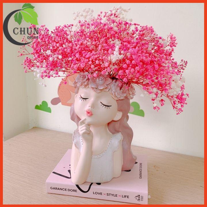 Bình hoa cô gái trang trí nhà cửa, cửa hàng, văn phòng nhiều mẫu