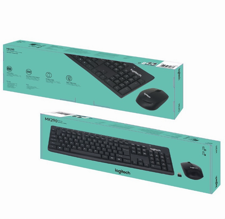 Bộ phím chuột không dây wireless LGT MK290 siêu tiết kiệm pin ( Tặng kèm quà tri ân) - Hàng chính hãng