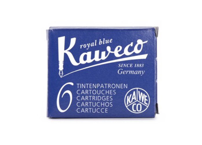 Kaweco vỉ mực 6 ống màu Royal Blue