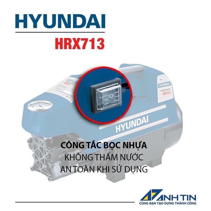 Máy xịt rửa HYUNDAI HRX713 | Mô tơ cảm ứng từ | Công suất 1.300W | Áp lực phun tối đa 110 Bar