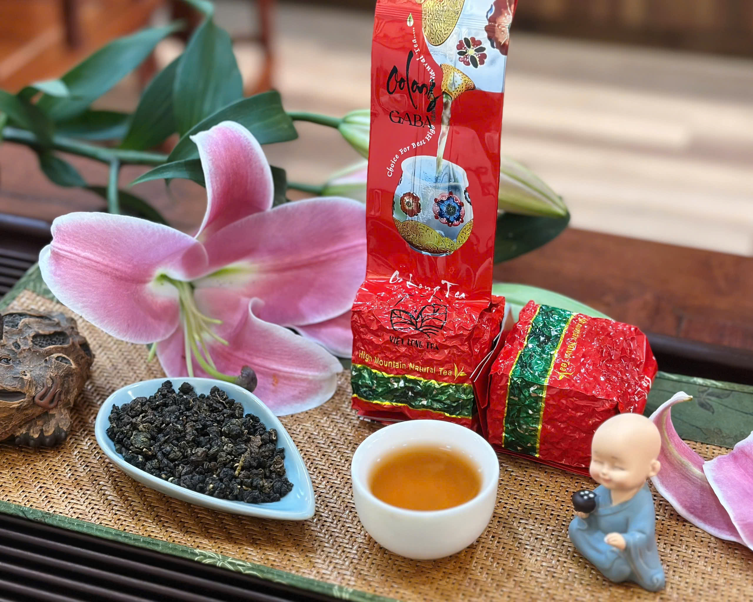 TRÀ OOLONG GABA - TRÀ OOLONG HỖ TRỢ TIÊU HÓA - NGỦ NGON - TRÀ ORGANIC -100G