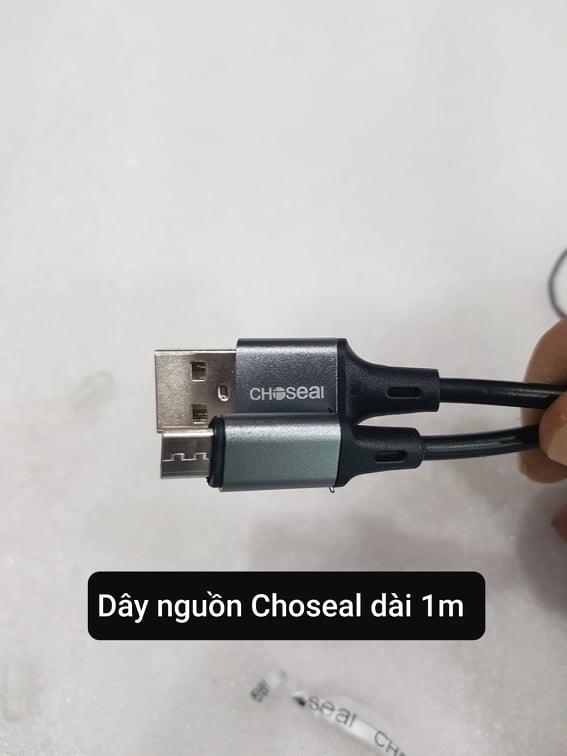 Bộ chuyển đổi âm thanh quang học Optical sang AV ra audio Choseal kèm dây quang Choseal dài 1.5m