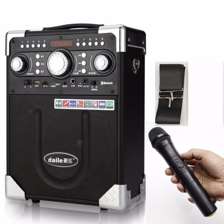 Loa Karaoke Bluetooth Daile S8 Có Mic Không Dây - Hàng Nhập Khẩu