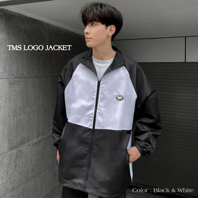 Áo Khoác Dù TMS LOGO MIDSIDE Nam Nữ Ulzzang Unisex Form Rộng Bomber Jacket