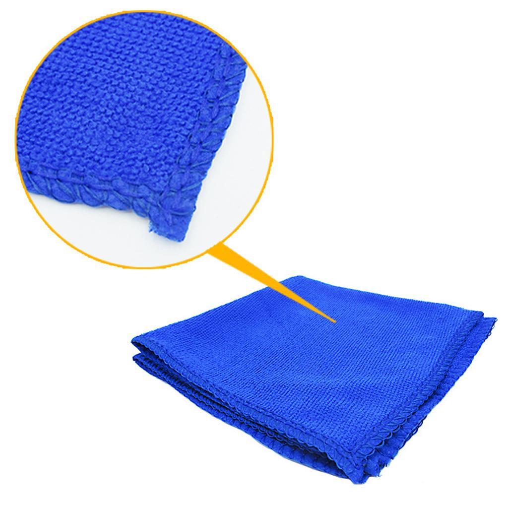 2xBlue Car Cleaning Towel Microfiber Auto Detailing Towel