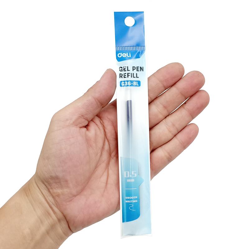 Ruột Bút Gel 0.5 mm - Deli CG36-BL - Mực Xanh