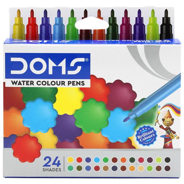 Hộp 24 Bút Lông Màu Water Colour Pens - DOMS 8689