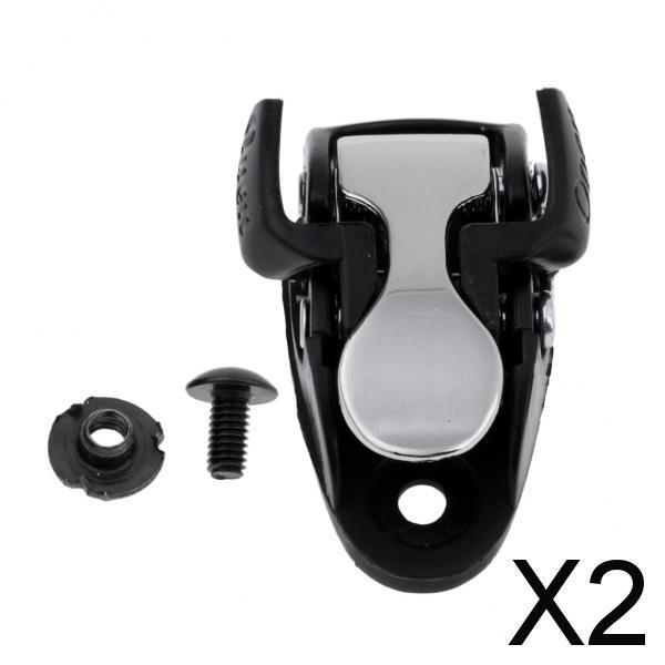 2xInline Skating Spider Buckle Roller Skate Boot Clasp with Screw Nut Black